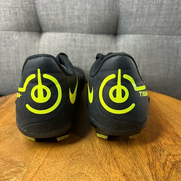 399. Nike JR Tiempo Legend 9 Club FG/MG Black-Volt 1Y - Picture 4 of 5